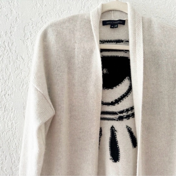 Skull Cashmere Jansen Eye Duster Cardigan Sweater XS Cashmere Boho Celestial - Picture 8 of 12